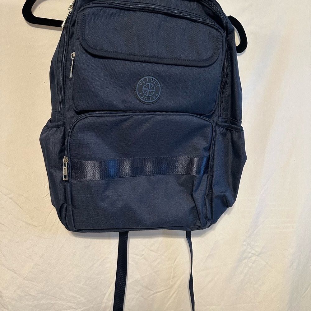 Veloci Navy Blue Backpack with Durable Design and Ample Capacity